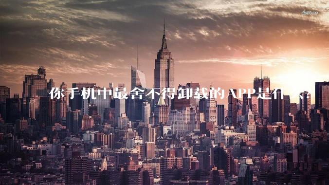 你手机中最舍不得卸载的APP是什么？